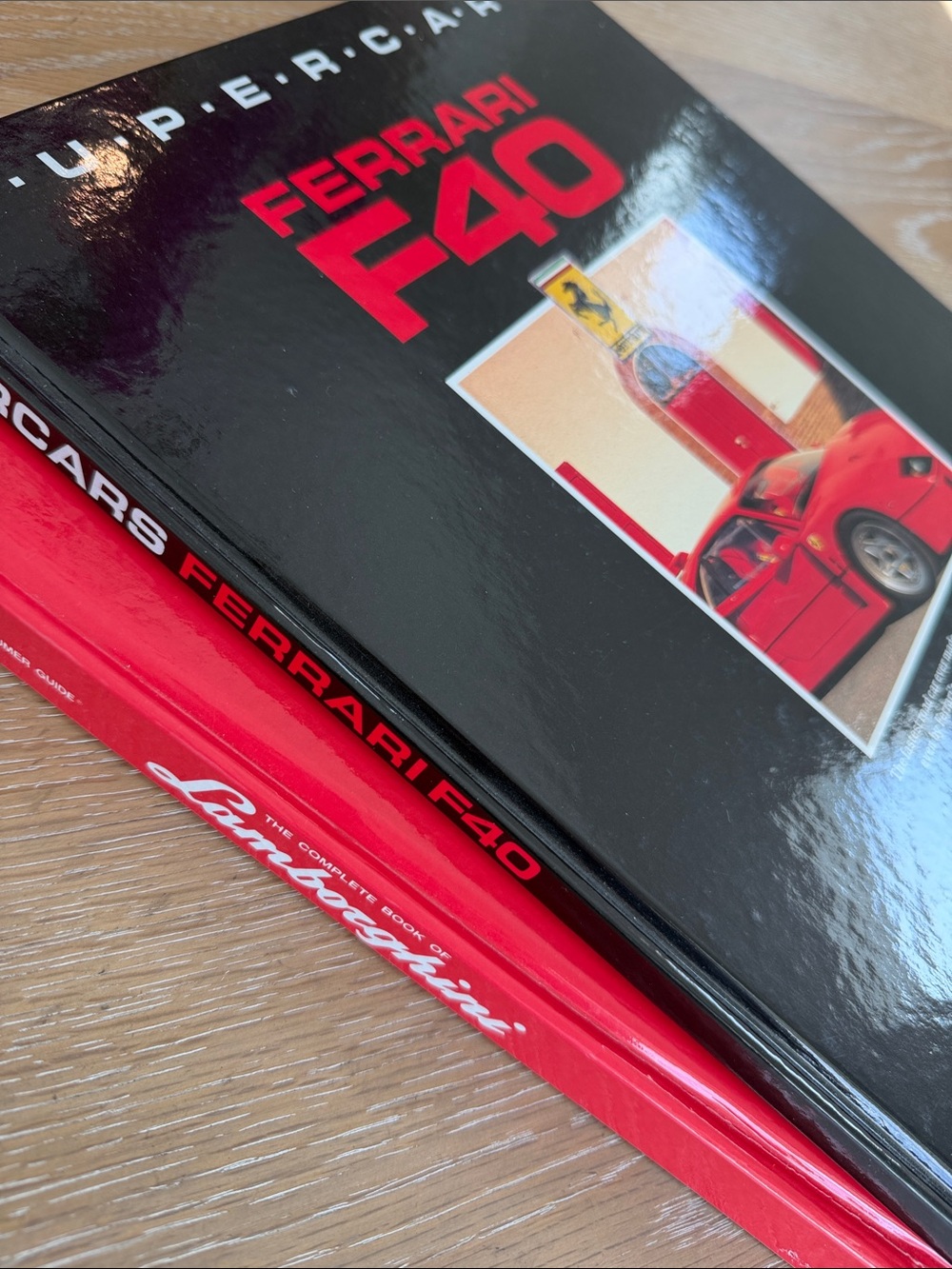 Coffee Table Books Lamborghini Pete Lyons Super Cars Ferrari F40 Mark Hughes